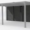 Castorama Côté Ventelles Aluminium Gris 3,60 M Pour Pergola Bioclimatique Habrita PER3630BI Et PER3660BI Paiement sécurisé 7