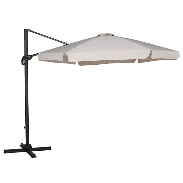 Paris Castorama Parasol Déporté Blooma Cotule Gris ø300 Cm 1