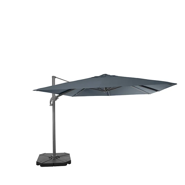 Castorama Parasol Déporté Easywind Vulpie – Forme Carré – Coloris Gris – L.300 X L.300 Cm magasin solde 1