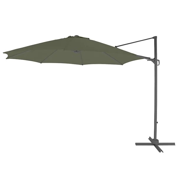 REMISE Castorama Parasol Déporté GoodHome Mallorca Kaki ø350 Cm 1