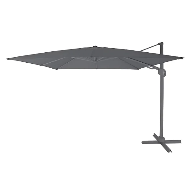 Castorama Parasol Déporté GoodHome Menorca Gris 300 X 300 Cm outlet 1