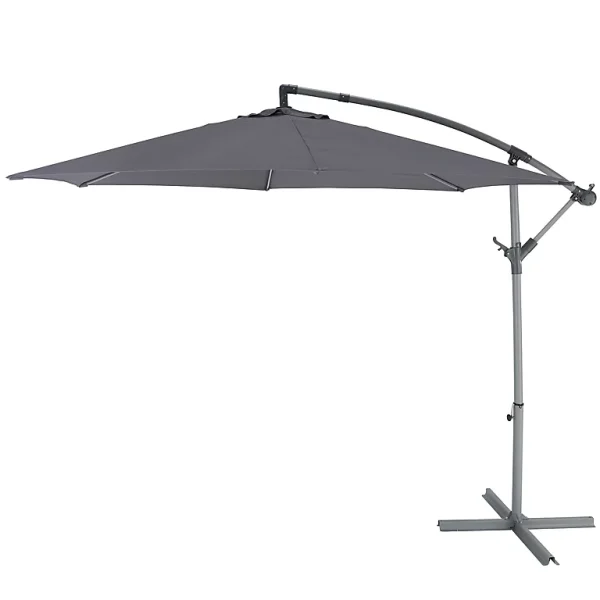 Castorama Parasol Déporté Malta Gris ø300 Cm mode pas cher 1