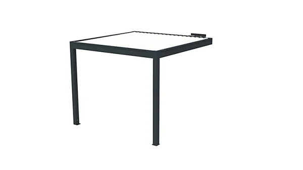 styles dernier cri Castorama Pergola Bioclimatique Adossée Motorisée Aluminium Oviedo Gris 3 X 3 M 1