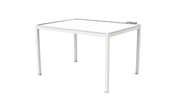 jusqu'à Castorama Pergola Bioclimatique Autoportante Motorisée Aluminium Oviedo Blanc 4,05 X 3 M 1