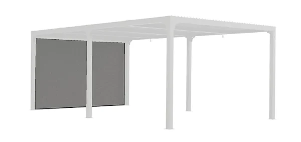 Castorama Rideau PVC Gris Clair 3,60 M Pour Pergola Bioclimatique Habrita PER3630BI Et PER3660BI prix de gros 1