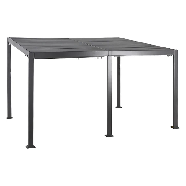 Castorama Tonnelle Aluminium Hespéride Avila Graphite 4 X 3 M destockage 1